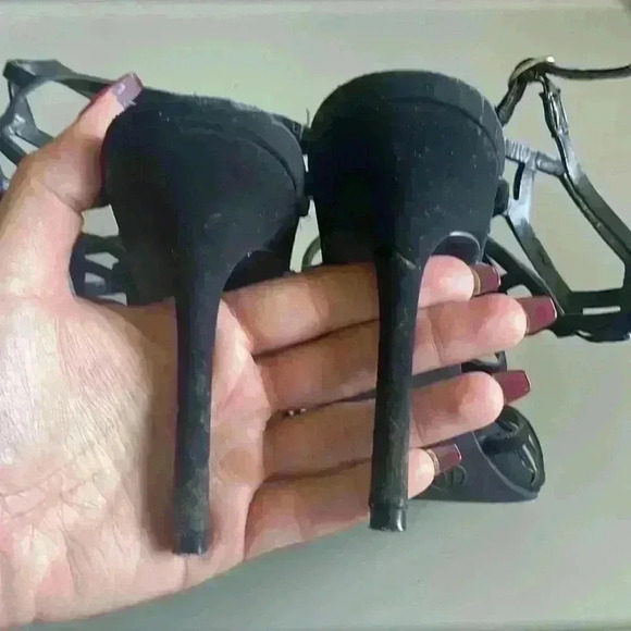 Mossimo Strappy Heels Sz 10 color black - Picture 6 of 6